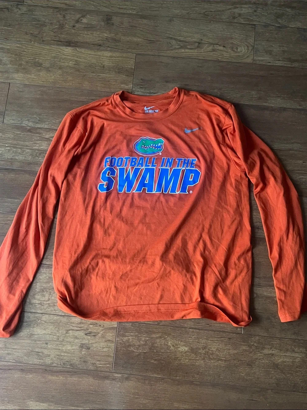 Nike Dri Fit Florida Orange Long Sleeve 'Football in the Swamp' Tee